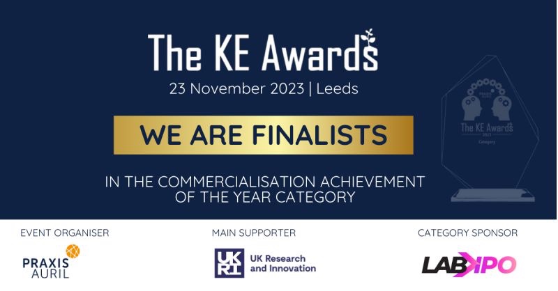 KE Awards finalist nomination – Commercialisation Award